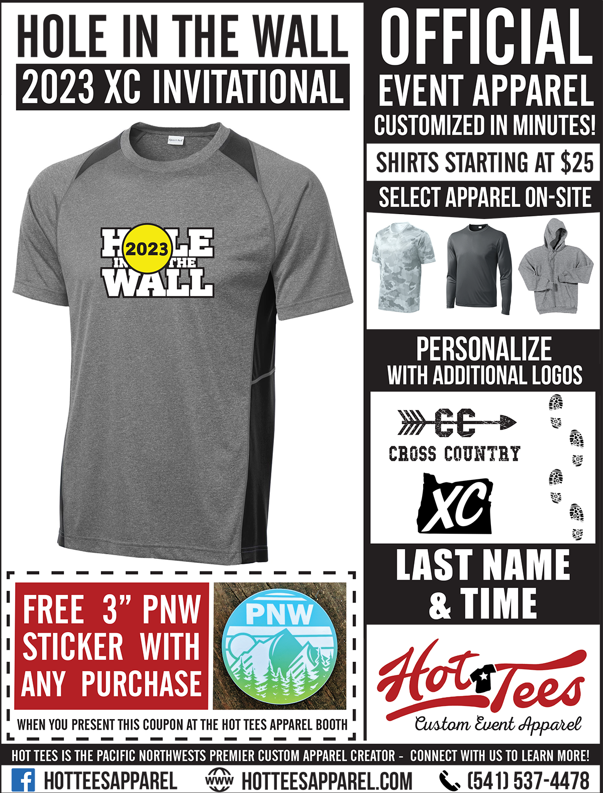 2023 Hole In The Wall Hot Tees Flier